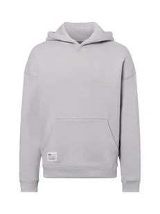 Alpha Industries Męski sweter z kapturem Mężczyźni Materiał dresowy szary jednolity, S - Swetry męskie - miniaturka - grafika 1