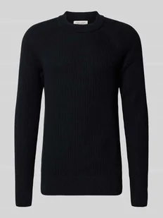 Sweter z dzianiny z okrągłym dekoltem model ‘Kristian’ - Swetry męskie Sweter z dzianiny z okrągłym dekoltem model ‘Kristian’ - Swetry męskie - miniaturka - grafika 1