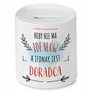 Skarbonki - Skarbonka Dla Doradcy na Urodziny na Prezent z Nadrukiem ze Zdjęciem + Opakowanie na prezent (wzór 01) - miniaturka - grafika 1