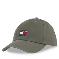 Czapki męskie - Czapka z daszkiem Tommy Jeans Tjm Heritage Cap AM0AM12020 Zielony - miniaturka - grafika 1