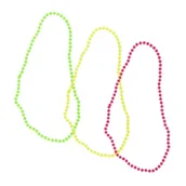 Stroje karnawałowe - Komplet naszyjników neon 3szt - miniaturka - grafika 1