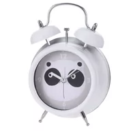 Zegary - Budzik dla dzieci biały Panda - miniaturka - grafika 1