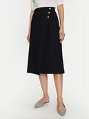 Spódnice - Tommy Hilfiger Spódnica trapezowa WW0WW41601 Granatowy Regular Fit - miniaturka - grafika 1