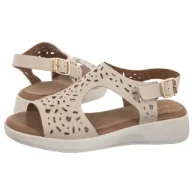 Sandały damskie - Sandały Beżowe SK 850 (SL575-a) Sergio Leone - miniaturka - grafika 1