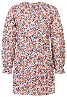 Sukienki - Noppies Kids Dziewczęca sukienka dziewczęca Palatka Long Sleeve All Over Print sukienka dziecięca, Pristine-N021, 116, Pristine - N021, 116 cm - grafika 1