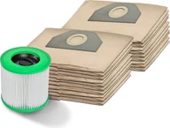 Filtry do odkurzaczy - 20 worków do odkurzacza + filtr odpowiedni do odkurzaczy Kärcher MV 3, WD 3, 6.959-130, WD 3.200, WD 3.500, A2201, 2504, 2204 z filtrem zmywalnym - miniaturka - grafika 1