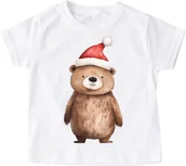 Koszulki dla dziewczynek - Koszulka dla dziecka świąteczna santa98 - miniaturka - grafika 1