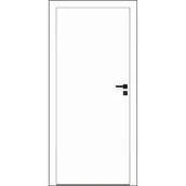 Drzwi wewnętrzne - DRE Skrzydło drzwiowe Savio 1 Biel Alpejska bezprzylgowe pełne 80 L - miniaturka - grafika 1