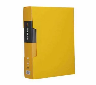 Żółty album ofertowy Deli A4 100 koszulek seria RIO - Teczki i skoroszyty - miniaturka - grafika 1