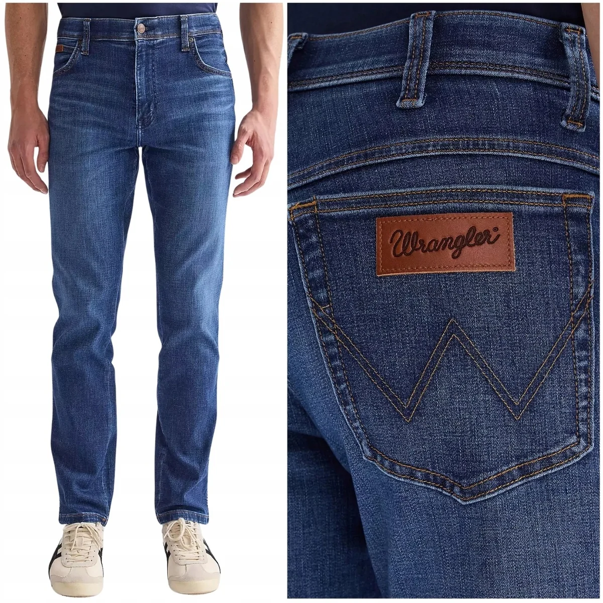 Wrangler Texas Slim Jam Free To Stretch wygodne spodnie jeansowe W31 L30