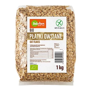 PYSZNE BIO Płatki owsiane 1kg Produkt BEZGLUTENOWY NATURALNY - Płatki śniadaniowe i musli - miniaturka - grafika 1