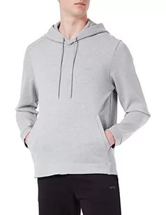 BOSS Męska bluza z kapturem Soody Curved, Jasny/pastelowy szary 59, XXL - Bluzy męskie - miniaturka - grafika 1
