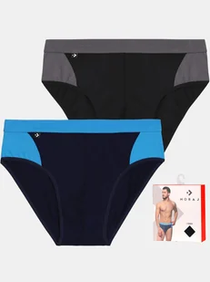 Bawełniane slipy 2-pak XL wielokolorowy - Majtki męskie Bawełniane slipy 2-pak XL wielokolorowy - Majtki męskie - miniaturka - grafika 1