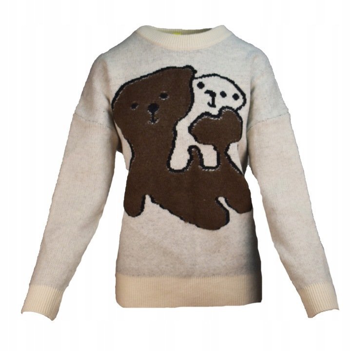 Sweter Damski Misie Rozmiar Uniwersalny (44-50) *Butik*