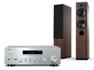 Yamaha R-N600A (srebrny) + Tesi 5 (mokka) - Zestawy stereo - miniaturka - grafika 1