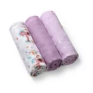 Pieluchy - Babyono Naturalne pieluszki z włókien bambusa fioletowe Natural Bamboo - miniaturka - grafika 1