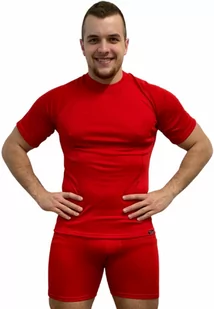 SPORT T-shirt z krótkim rękawem - męska .M .czerwony - Koszulki sportowe męskie - miniaturka - grafika 1