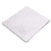 Koce i narzuty dla dzieci - EWA 917225 Kocyk bambus biały warkocz - miniaturka - grafika 1