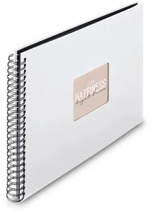 HAMA ALBUM FINE ART 36X32/50 MLECZNA BIEL CZARNE KARTKI - Albumy fotograficzne - miniaturka - grafika 1