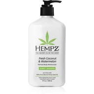 Balsamy i kremy do ciała - HEMPZ Fresh Coconut & Watermelon nawilżające mleczko do ciała 500 ml - miniaturka - grafika 1