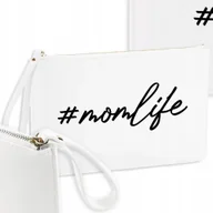 Kosmetyczki, organizery i kuferki - KOSMETYCZKA DAMSKA Organizer Biały Na Prezent Na Dzień Matki #MOMLIFE Wzory - miniaturka - grafika 1