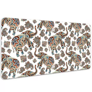 Podkładka mata ochronna na biurko Słonie 100x50 cm, Dywanomat - Podkładki na biurko - miniaturka - grafika 1