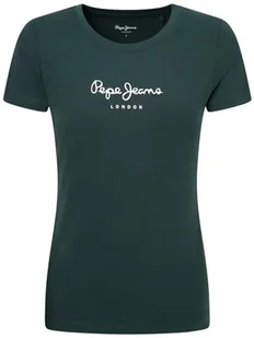 Pepe Jeans Koszulka damska New Virginia Ss N, Zielony (Regent Green), M - Koszulki i topy damskie - miniaturka - grafika 1