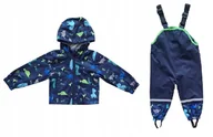 Kombinezony dla dzieci - Zestaw komplet kurtka przejściowa spodnie ogrodniczki przeciwdeszczowe 86 - miniaturka - grafika 1