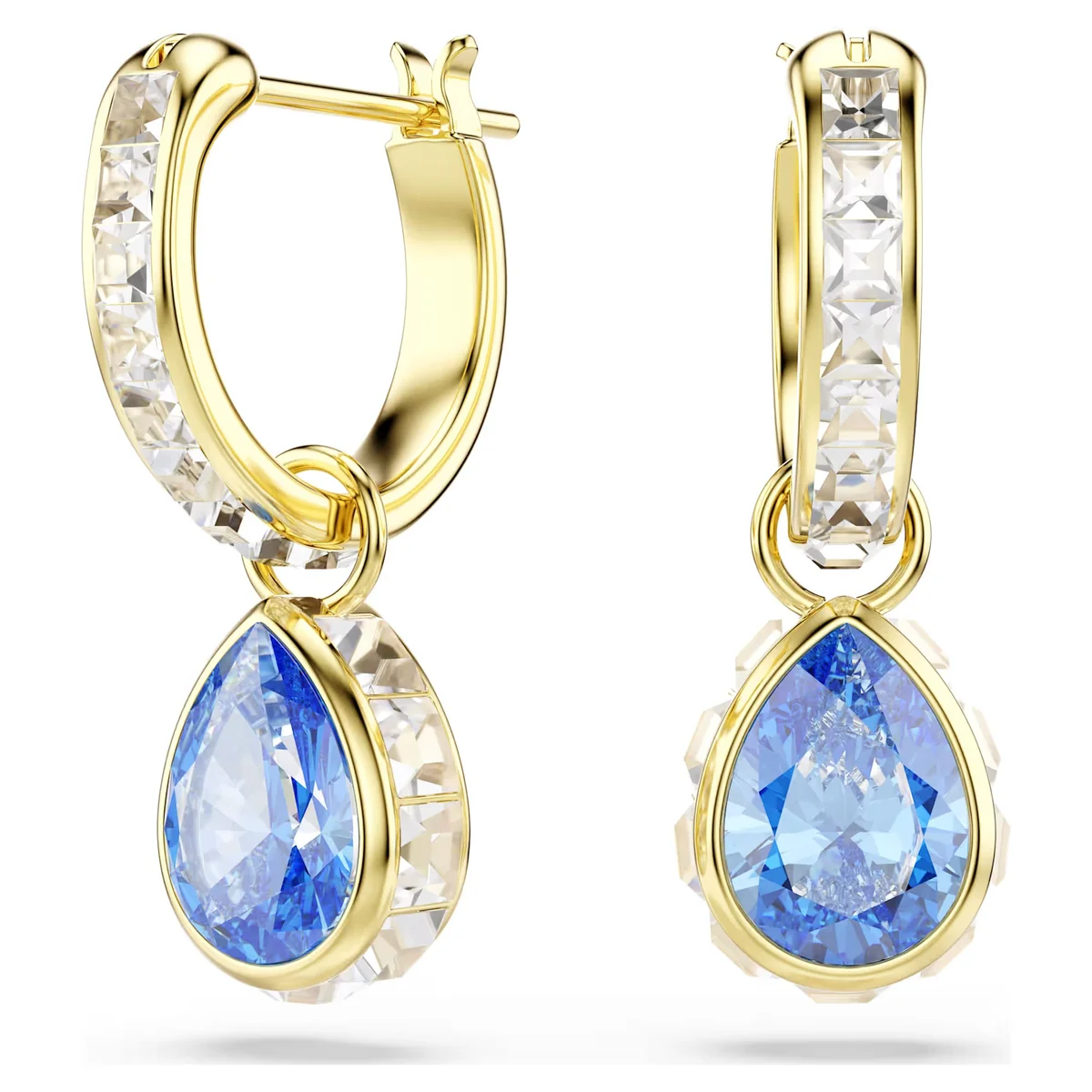 Kolczyki Swarovski Chroma łezka niebieska 5757815