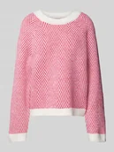 Swetry damskie - Sweter z dzianiny o kroju regular fit z dodatkiem wełny model ‘OLENA’ - miniaturka - grafika 1