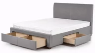 Łóżka - Łóżko popielate, tapicerowane, 180x200, 106x220x184 - miniaturka - grafika 1