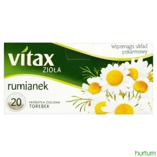 Vitax HERBATA ZIOŁA RUMIANEK 20 szt. - Herbata - miniaturka - grafika 2