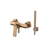 Baterie wannowe i prysznicowe - Invena Bateria prysznicowa Hurin Plus miedź - miniaturka - grafika 1