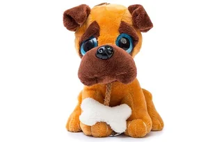 Pluszowy piesek 16 cm brązowy - Maskotki i pluszaki - miniaturka - grafika 1
