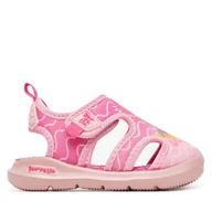 Buty dla dziewczynek - Sandały Garvalin 252846 Różowy - miniaturka - grafika 1