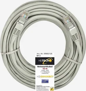 Heitech Heitech Cat5e, 15m kabel sieciowy Beżowy - Kable miedziane - miniaturka - grafika 1