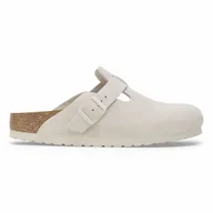 Klapki i japonki męskie - Klapki Birkenstock Boston Leve 1024731 białe - miniaturka - grafika 1