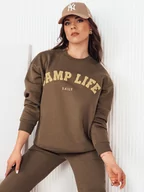 Bluzy damskie - Bluza damska SAFONIS brązowa Dstreet BY1277-XS - miniaturka - grafika 1