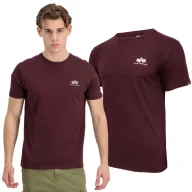 Odzież taktyczna i umundurowanie - Alpha Industries Small Logo Basic 188505 21 - Bordowa  3XL - miniaturka - grafika 1