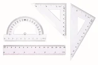 Przybory szkolne - Tetis Zestaw geometryczny 15cm BL001 - miniaturka - grafika 1