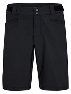 Spodnie męskie - Ziener Ziener Męskie spodenki rowerowe/spodnie rowerowe ze spodniami wewnętrznymi/kolarstwem górskim, oddychające, szybkoschnące, wyściełane, Niw X-function czarny czarny 56 219221 - grafika 1
