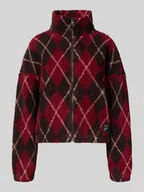 Bluzy damskie - Bluza rozpinana o kroju oversized z futerka model ‘ELINE LIFE’ - miniaturka - grafika 1