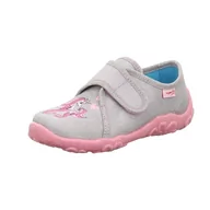 Kapcie damskie - Superfit Bonny kapcie domowe, szare/różowe 2500, 33 EU szerokie, szary różowy 2500, 33 EU Weit - miniaturka - grafika 1