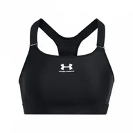 Bielizna sportowa damska - Biustonosz treningowy Under Armour UA HeatGear High - czarny - miniaturka - grafika 1