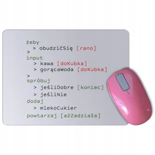Podkładka pod mysz myszkę DLA PROGRAMISTY kawa - Podkładki pod mysz - miniaturka - grafika 1