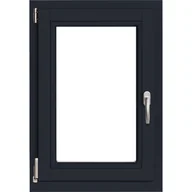 Okna - Lupol 3-szybowe fasadowe lakier kolor antracyt O3 90 RU 565x835 mm - miniaturka - grafika 1