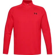 Bluzy męskie - Męska Bluza UNDER ARMOUR UA TECH 2.0 1/2 ZIP 1328495-602 – Czerwony - miniaturka - grafika 1