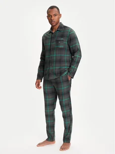 United Colors Of Benetton Piżama 43UL4P00A Zielony Regular Fit - Piżamy męskie - miniaturka - grafika 1