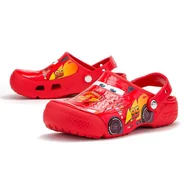 Moda i Uroda OUTLET - Klapki Crocs Fun Lab Cars Clog Flame 204116-8C1 - czerwone - miniaturka - grafika 1