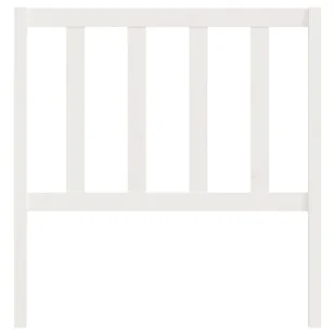 Lumarko Wezgłowie łóżka, białe, 81x4x100 cm, lite drewno sosnowe - Inne meble do sypialni - miniaturka - grafika 5